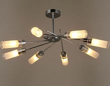 Люстра потолочная восьмирожковая Мелодия Света Техно/Модерн Е14 Хром картинка 